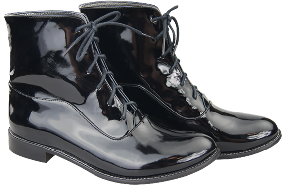 Damenstiefel Frühling/Herbst Naturleder Schwarz Lack 155 L ElitaBut