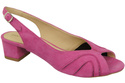 Damenschuhe Sandalen, natürliches Wildleder, Fuchsia 991 ElitaBut