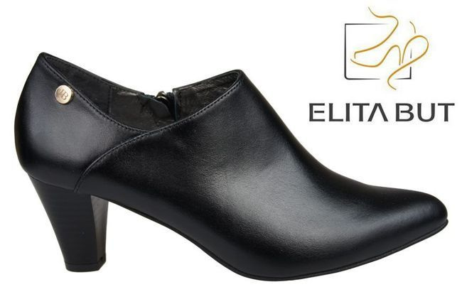 Damenstiefeletten, Naturleder, Schwarz 864 ElitaBut