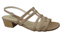 Damenschuhe Sandalen Flacher Absatz Cappuccino 622 ElitaBut