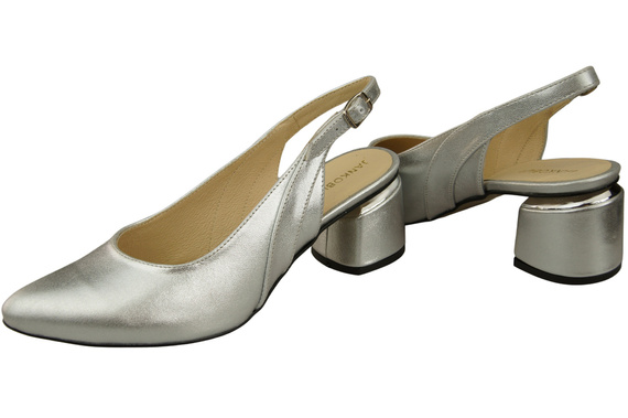 Damenschuhe Silberne Sandalen, Naturleder 196 ElitaBut