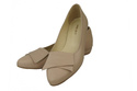 Damenschuhe Ballerina Cappuccino, Naturleder 988 ElitaBut