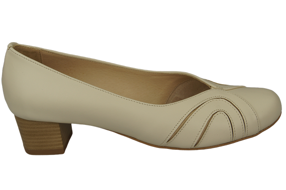 Damenschuhe Pumps Naturleder Beige Ecru 786 ElitaBut