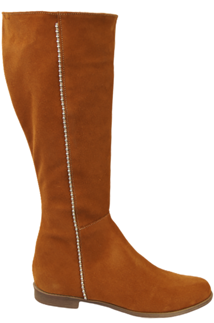 Schuhe Damenstiefel, Naturleder, Velours 153 Rude ElitaBut