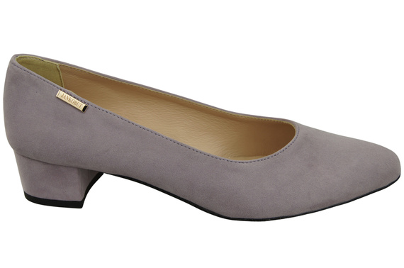 Bequeme Damen-Schuhe Lilienfarben aus echtem Veloursleder 220 Z ElitaBut