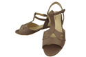 Damenschuhe Cappuccino Sandalen Naturleder 169 ElitaBut