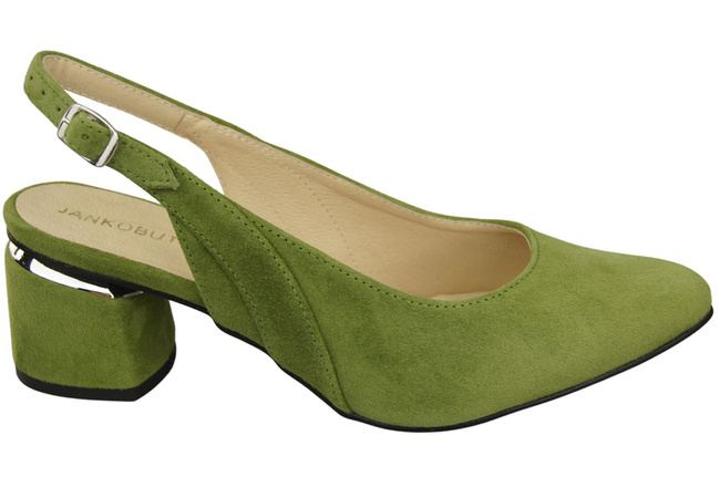 Damensandalen aus natürlichem Wildleder Pistazie Eleganz und Komfort 196 von ElitaBut