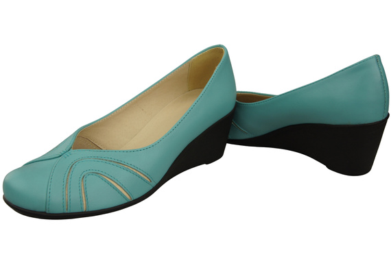 Damen Schwarz Naturleder Gestiefelte Türkis 828 ElitaBut