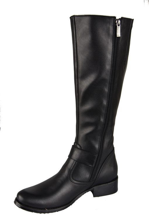 Damenstiefel, Stiefel, Naturleder, Schwarz 747 ElitaBut