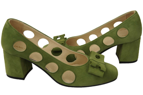 Damenschuhe Pistazienpumps Natürliches Wildleder 182 ElitaBut