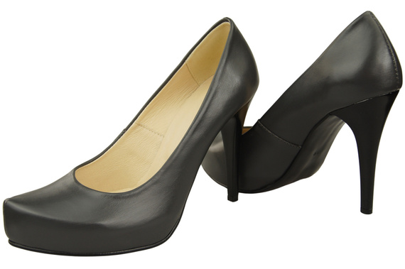 Damen Footwear Graphit Stiletto Pumps Naturleder 205 ElitaBut