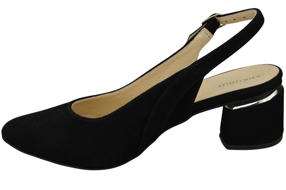 Damensandalen aus natürlichem Wildleder Schwarz Eleganz und Komfort 196 von ElitaBut