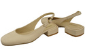 Damen Schuhe Sandalen Beige Flacher Absatz Naturleder 206 ElitaBut