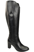 Stilvolle Damen Schwarz Stiletto Stiefel Naturleder 211 ElitaBut