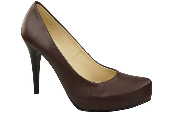 Damen Footwear Schokolade Stiletto Pumps Naturleder 205 ElitaBut