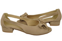 Schuhe Damensandalen Beige Natürliches Wildleder 994 Kombination aus Stil und Komfort ElitaBut