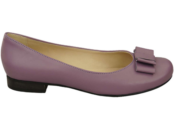 Damen Ballerinas Naturleder Lila 702 ElitaBut