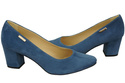 Damenschuhe Pumps Blau, Natürliches Wildleder 106 ElitaBut