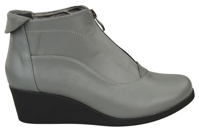 Schuhe Damenstiefel Frühling / Herbst, Naturleder, Grau 133 L ElitaBut