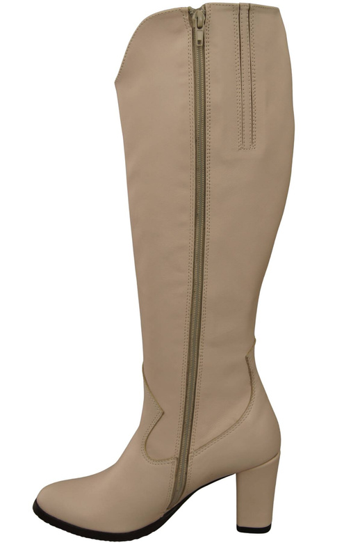 Stilvolle Damen Puderrosa Stiletto Stiefel Naturleder 211 ElitaBut