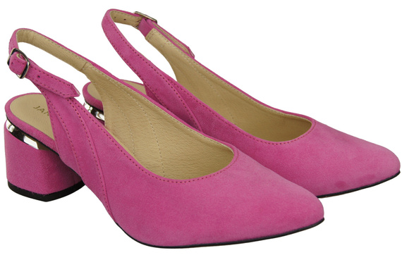 Damensandalen aus natürlichem Wildleder Fuchsia Eleganz und Komfort 196 von ElitaBut