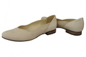 Damen-Ballerinas, Naturleder, Beige 984 ElitaBut