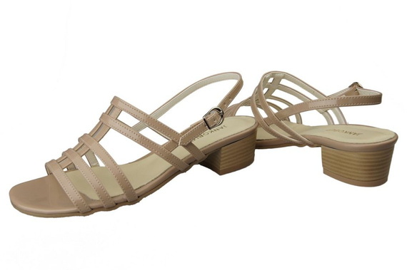 Damenschuhe Sandalen Flacher Absatz Cappuccino 622 ElitaBut