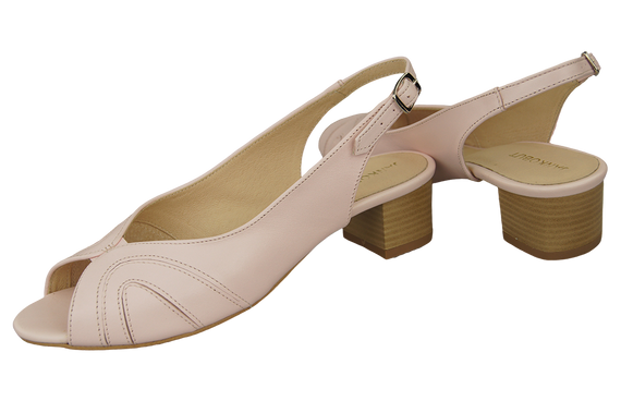 Damenschuhe Sandalen, Naturleder, Puderrosa 991 ElitaBut