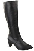 Damenstiefel, Naturleder, Schwarz 982 ElitaBut