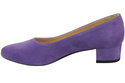Bequeme Damen-Schuhe Violett aus echtem Veloursleder 220 Z ElitaBut