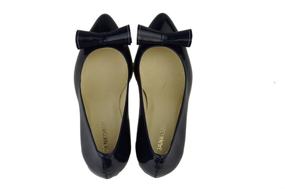 Damenschuhe Pumps Naturleder Marineblau Lack 975 ElitaBut