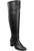 Footwear Overknee-Stiefel für Damen, Naturleder 190 Schwarz ElitaBut
