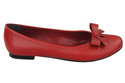 Damen Ballerinas Rot, Naturleder 998 ElitaBut