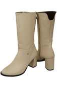 Damen-Halbstiefel, Naturleder, Beige 189 ElitaBut
