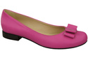 Damen Ballerinas Naturleder Fuchsia 702 ElitaBut