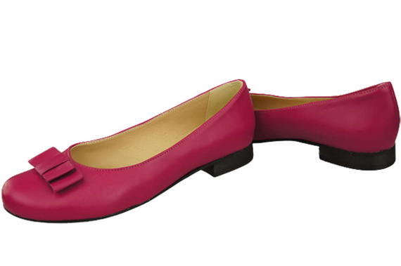 Damen Ballerinas Naturleder Lila 702 ElitaBut