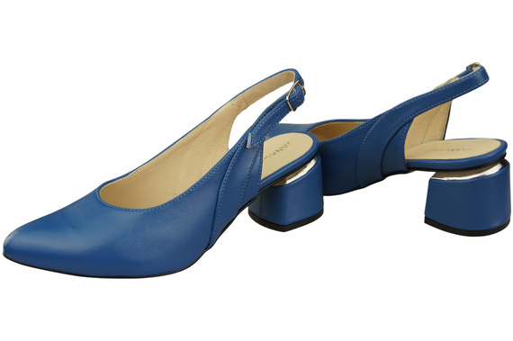 Damenschuhe Sandalen Blau Naturleder 196 ElitaBut