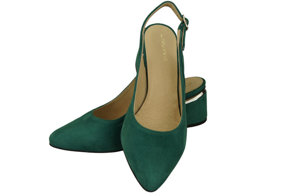 Damensandalen aus natürlichem Wildleder Malachit Eleganz und Komfort 196 von ElitaBut