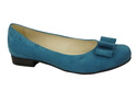 Damenschuhe Ballerinas Blau, Naturleder, Wildleder 126 ElitaBut