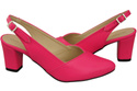 Damen Footwear Neon Rosa Stiletto Sandalen Natural Leder 217 ElitaBut
