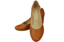 Klassische Damen Rot Leder Mandel Nase Pumps 201 ElitaBut