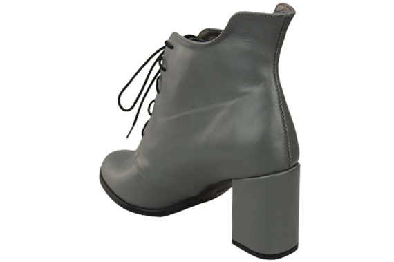 Damenschuhe Schnürstiefel Frühling/Herbst Naturleder Grau 174 L ElitaBut