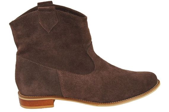 Damenschuhe Frühling / Herbst, Naturveloursleder, Schokolade 132 L ElitaBut