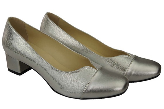 Damenschuhe Pumps Naturleder 164 Silber ElitaBut