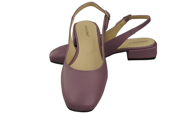 Damen Schuhe Sandalen Lilienfarben Flacher Absatz Naturleder 206 ElitaBut