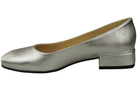 Bequeme Frauen Schuhe Silber Flats Natural Leder 204 ElitaBut