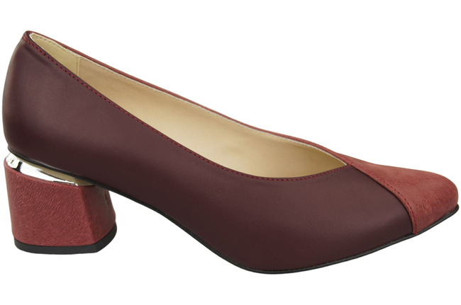Einzigartige Damenschuhe aus Naturleder Fühlen Sie Luxus an Ihren Füßen Burgund 191 ElitaBut