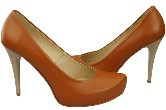 Damen Footwear Rotes Stiletto Pumps Naturleder 205 ElitaBut