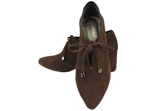 Damenschuhe Schokoladenschuhe Natursamtleder 183 ElitaBut