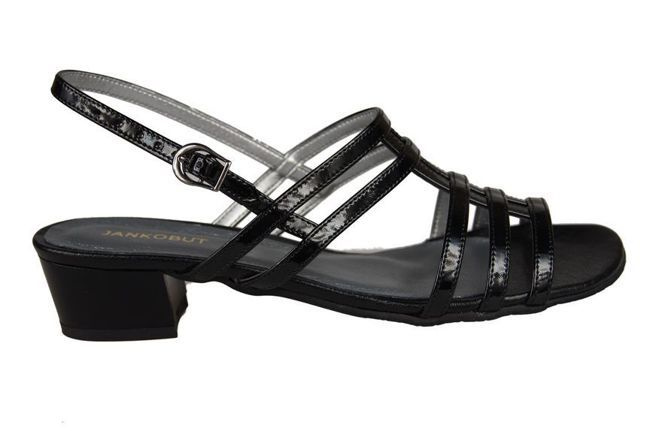 Damenschuhe Sandalen mit flachem Absatz Schwarz 622 ElitaBut